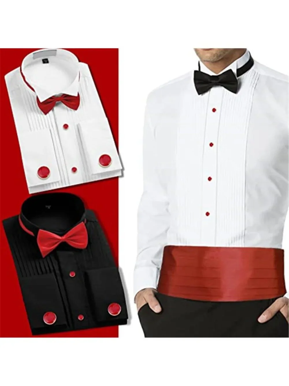 Men’s Cufflinks and Tuxedo Studs Set